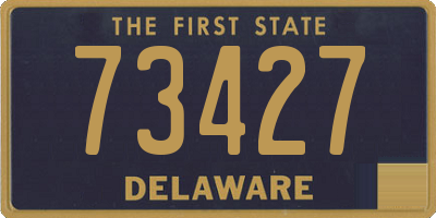 DE license plate 73427