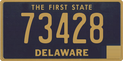 DE license plate 73428