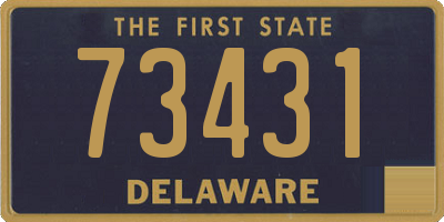 DE license plate 73431