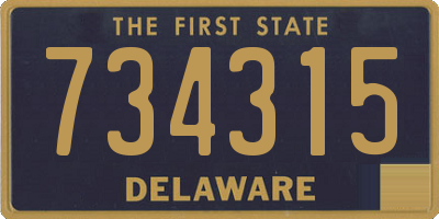 DE license plate 734315