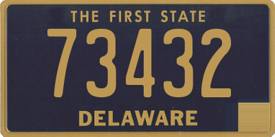 DE license plate 73432