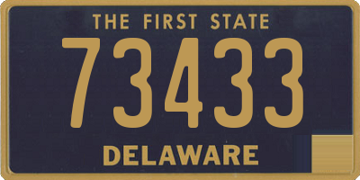 DE license plate 73433