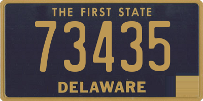 DE license plate 73435
