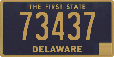 DE license plate 73437