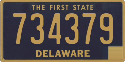 DE license plate 734379