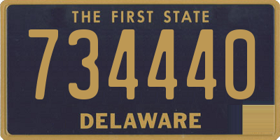 DE license plate 734440