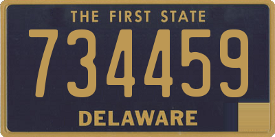 DE license plate 734459