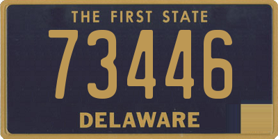 DE license plate 73446
