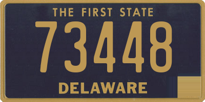 DE license plate 73448