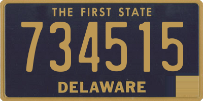 DE license plate 734515