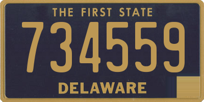DE license plate 734559