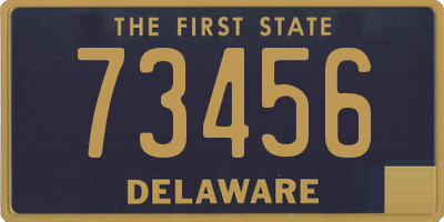 DE license plate 73456