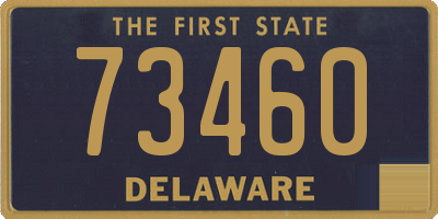 DE license plate 73460