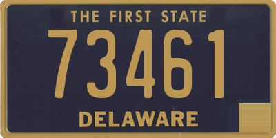 DE license plate 73461