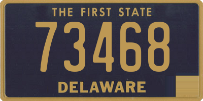 DE license plate 73468
