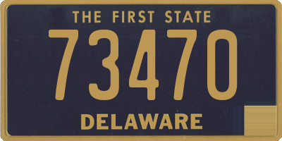 DE license plate 73470