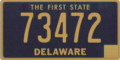 DE license plate 73472