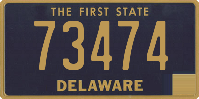 DE license plate 73474