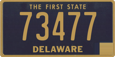 DE license plate 73477