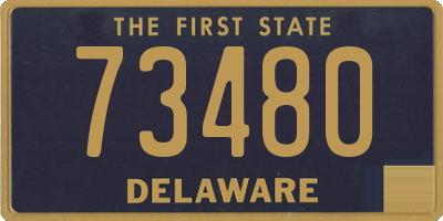 DE license plate 73480