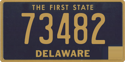 DE license plate 73482