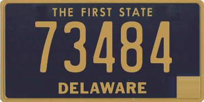 DE license plate 73484