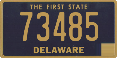 DE license plate 73485