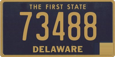 DE license plate 73488