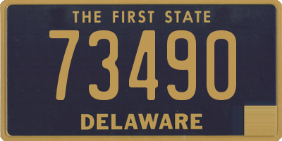 DE license plate 73490