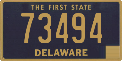 DE license plate 73494