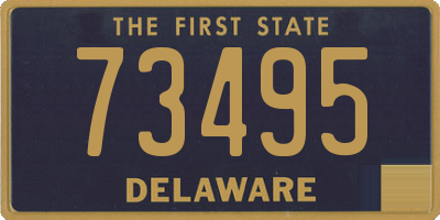 DE license plate 73495