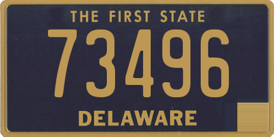 DE license plate 73496
