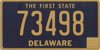 DE license plate 73498