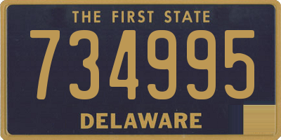 DE license plate 734995
