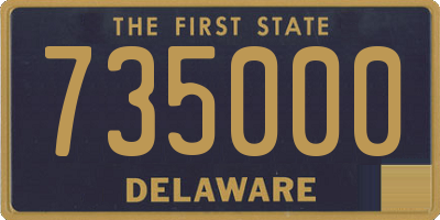 DE license plate 735000