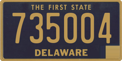 DE license plate 735004