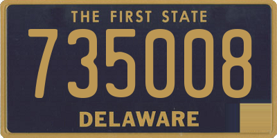 DE license plate 735008