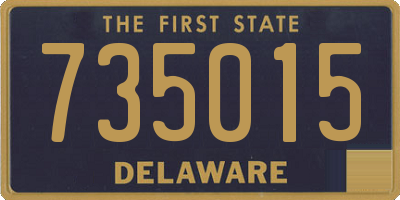 DE license plate 735015