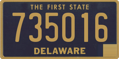 DE license plate 735016