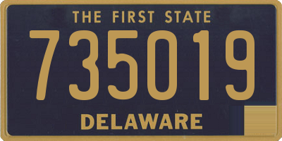 DE license plate 735019