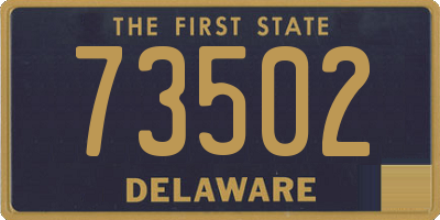 DE license plate 73502
