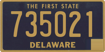 DE license plate 735021
