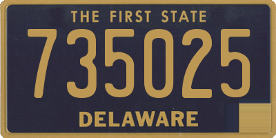 DE license plate 735025