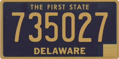 DE license plate 735027