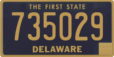 DE license plate 735029