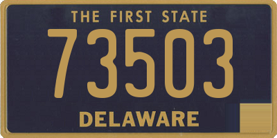 DE license plate 73503