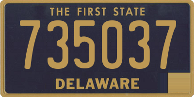 DE license plate 735037