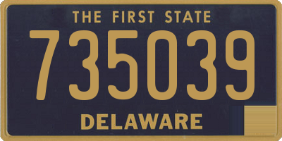 DE license plate 735039