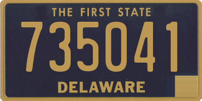 DE license plate 735041