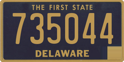 DE license plate 735044